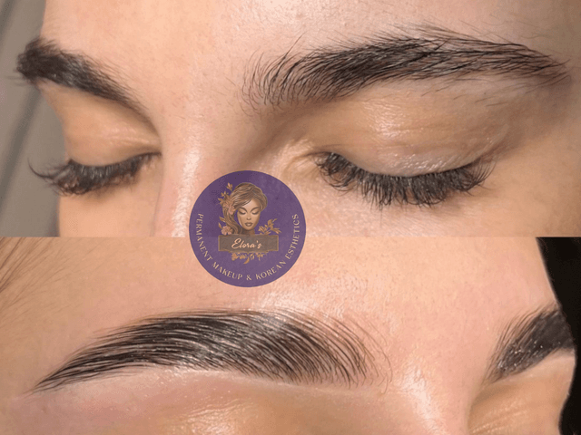 Ombre Brows treatment creating a soft, shaded effect for fuller, defined eyebrows