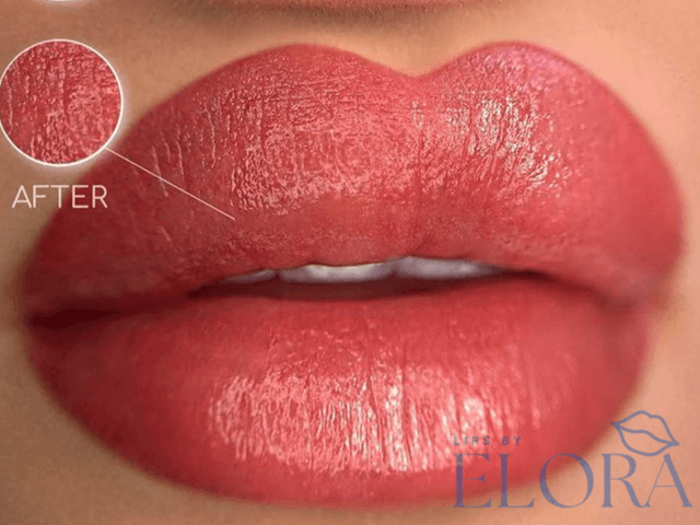 Before and after blushing